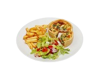 Quiche, Chips & Salad 